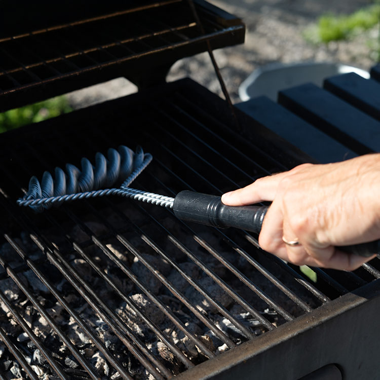 Grillbørste i rustfritt stål