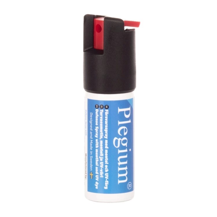 Liten forsvarsspray, Plegium