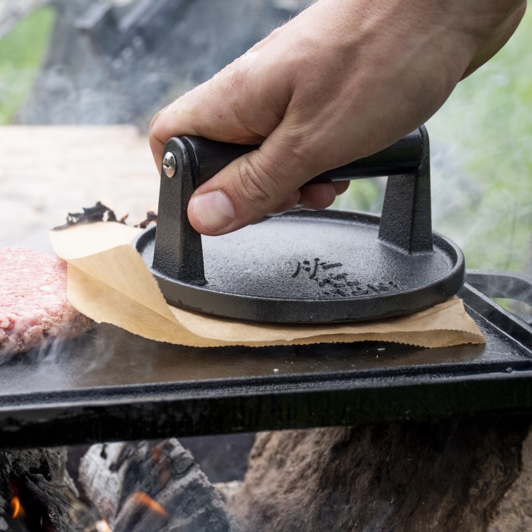 Satake vendbar grill- & stekeplate i støpejern