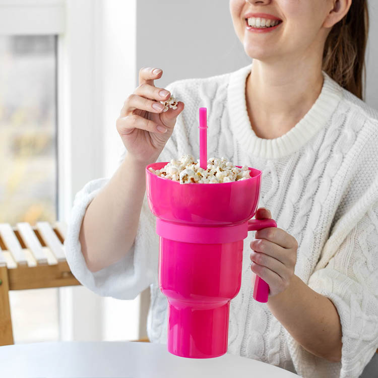 Kopp med snacksskål